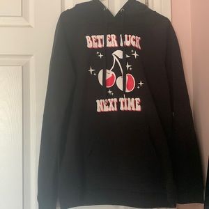 Ardene Black Cherry Hoodie “Better Luck Next Time”